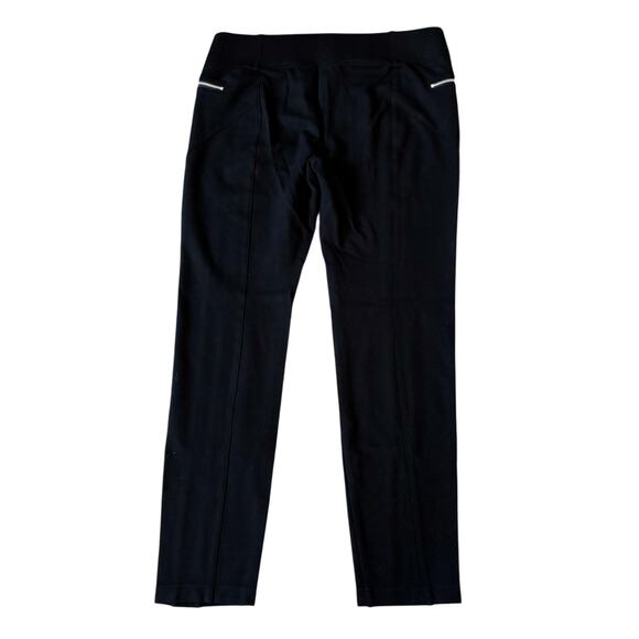 I.N.C International Concepts Black Silver Zip Dress Pants Womens Size 10 - Picture 6 of 6